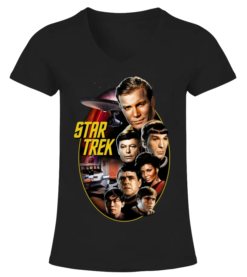 041. Star Trek BK Camiseta cuello pico Mujer
