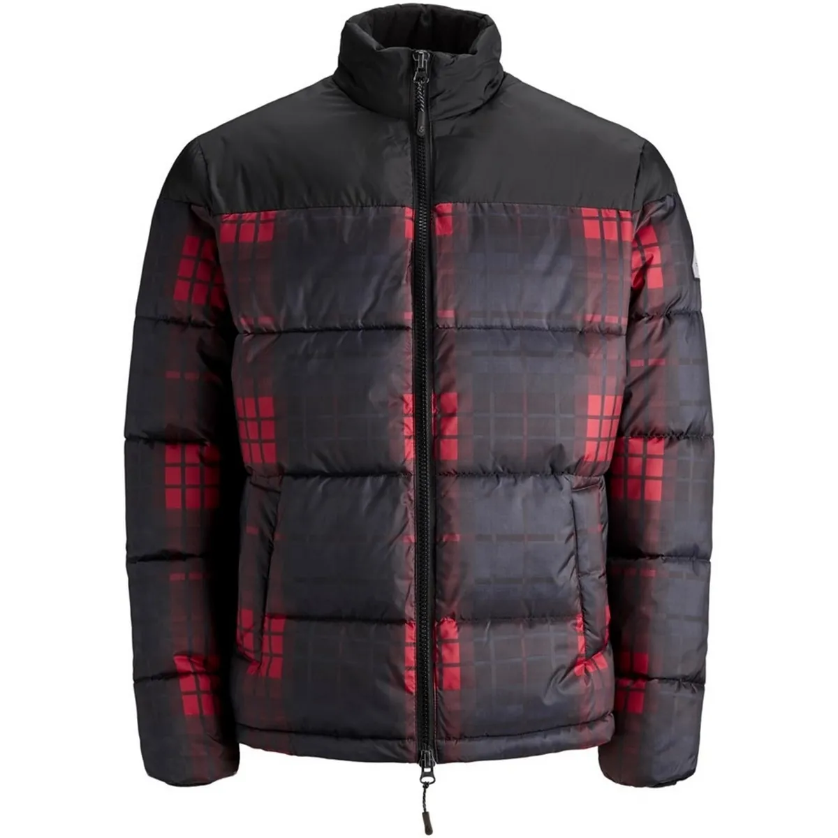 12157783 JORCALL PUFFER JACKET BLACK CHECKED