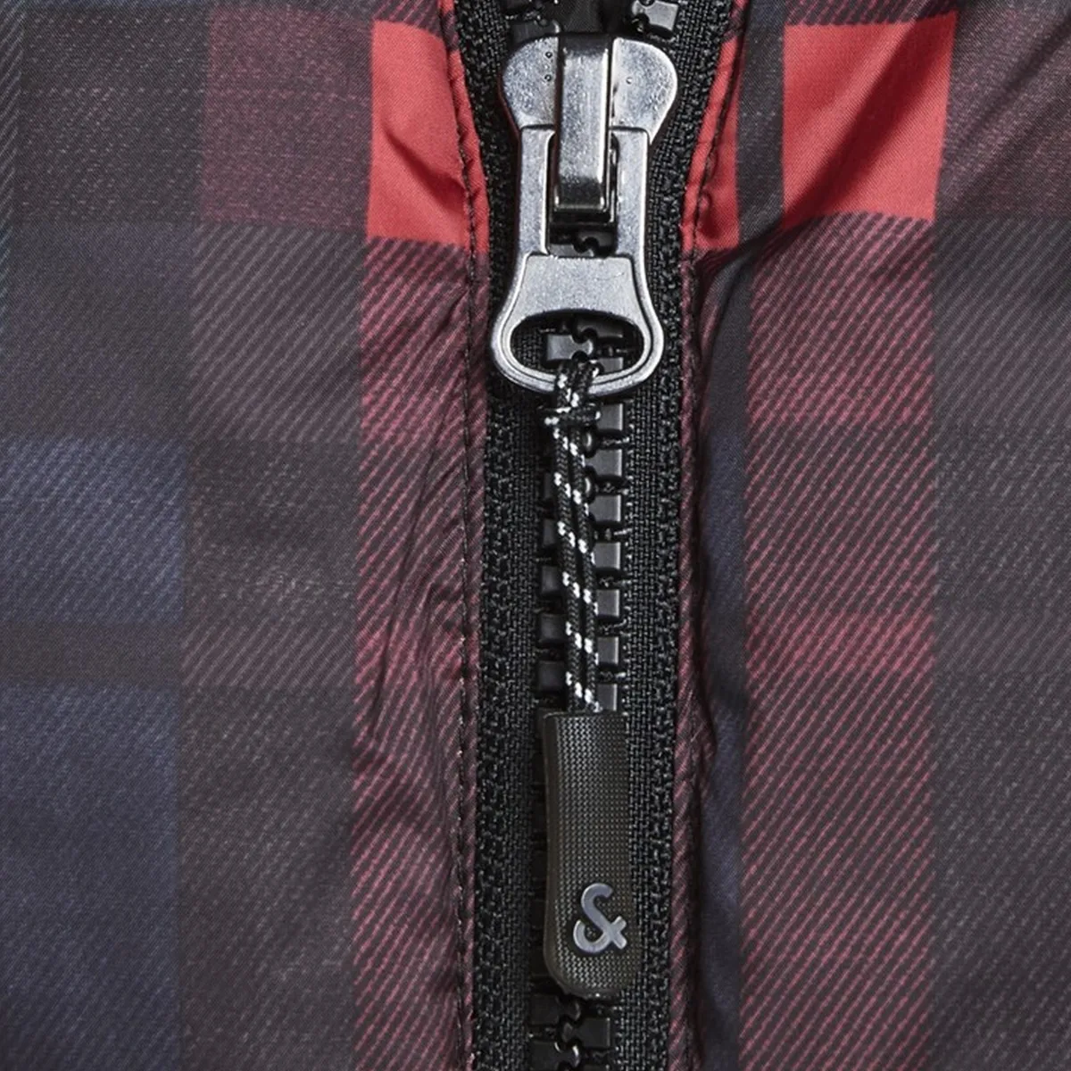 12157783 JORCALL PUFFER JACKET BLACK CHECKED