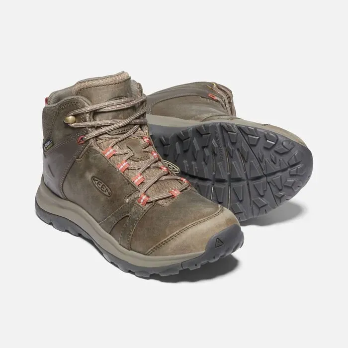 2024 Botas De Montaña Mujer ( Verde Oscuro Oliva ) Keen Terradora II Leather Waterproof – LEH046723 Tienda en línea –