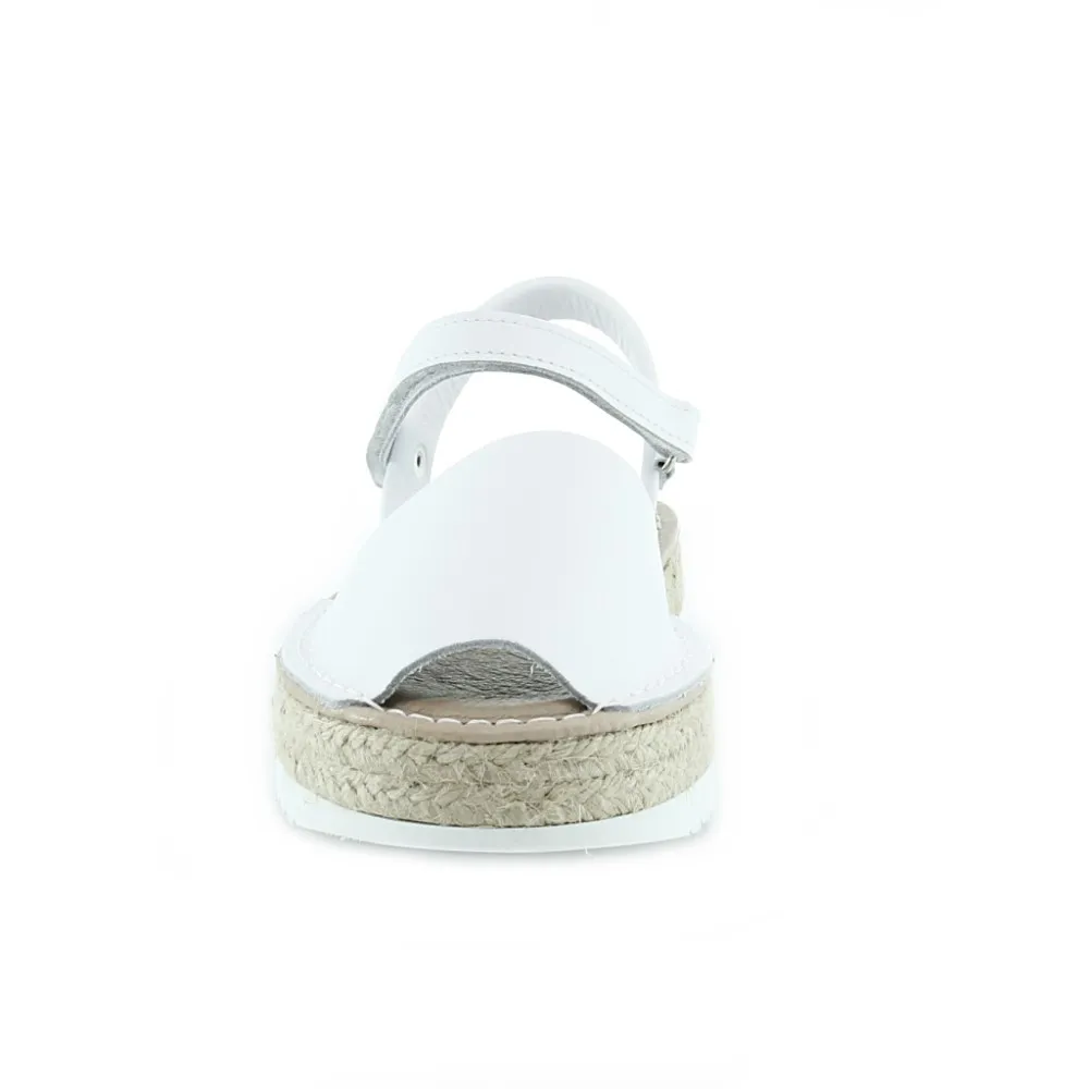 Abarcas menorquinas velcro Blanco 2C