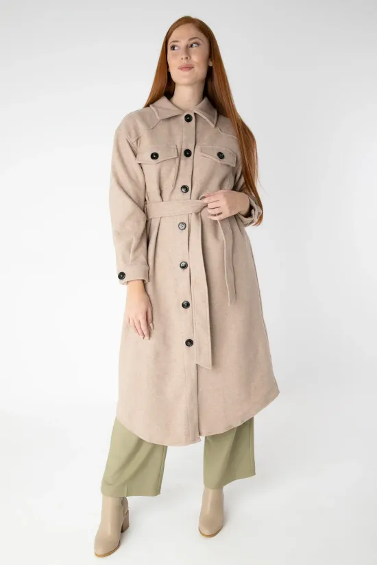 ABRIGO METUR  BEIGE