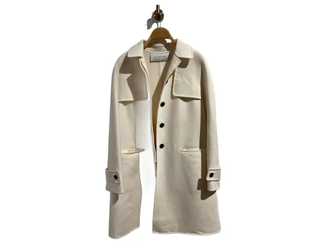 Abrigos VALENTINO GARAVANI T.IT 48 Lana Blanco 