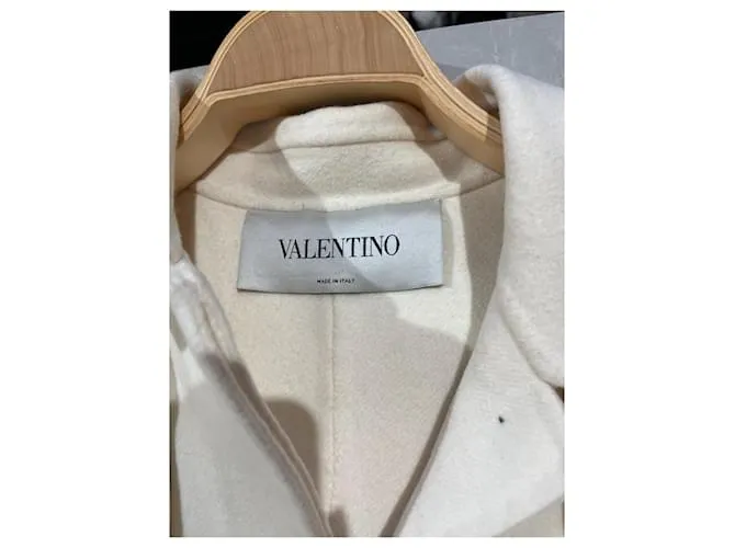 Abrigos VALENTINO GARAVANI T.IT 48 Lana Blanco 