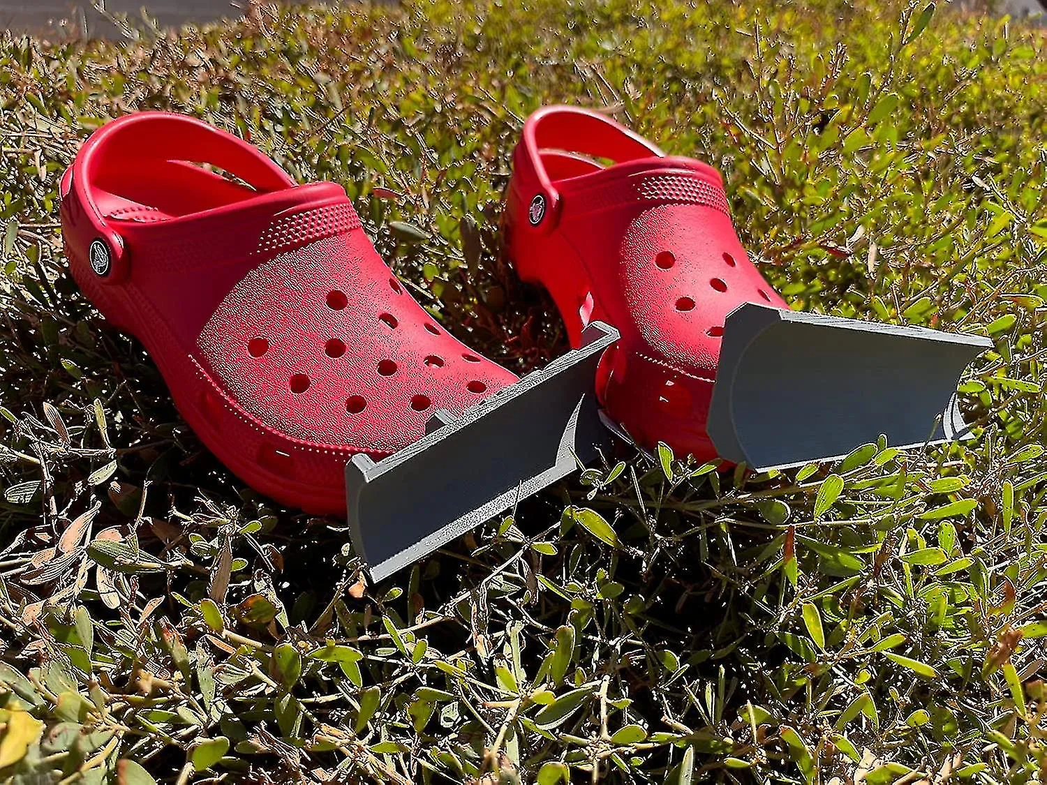 Accesorio de amuleto de quitanieves para zapato de cocodrilo, un par de accesorios de croc quitanieves cuchillas delanteras