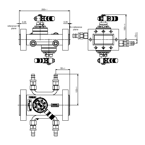 Acoplador direccional R 32 LIL 2 sensores N hembra
