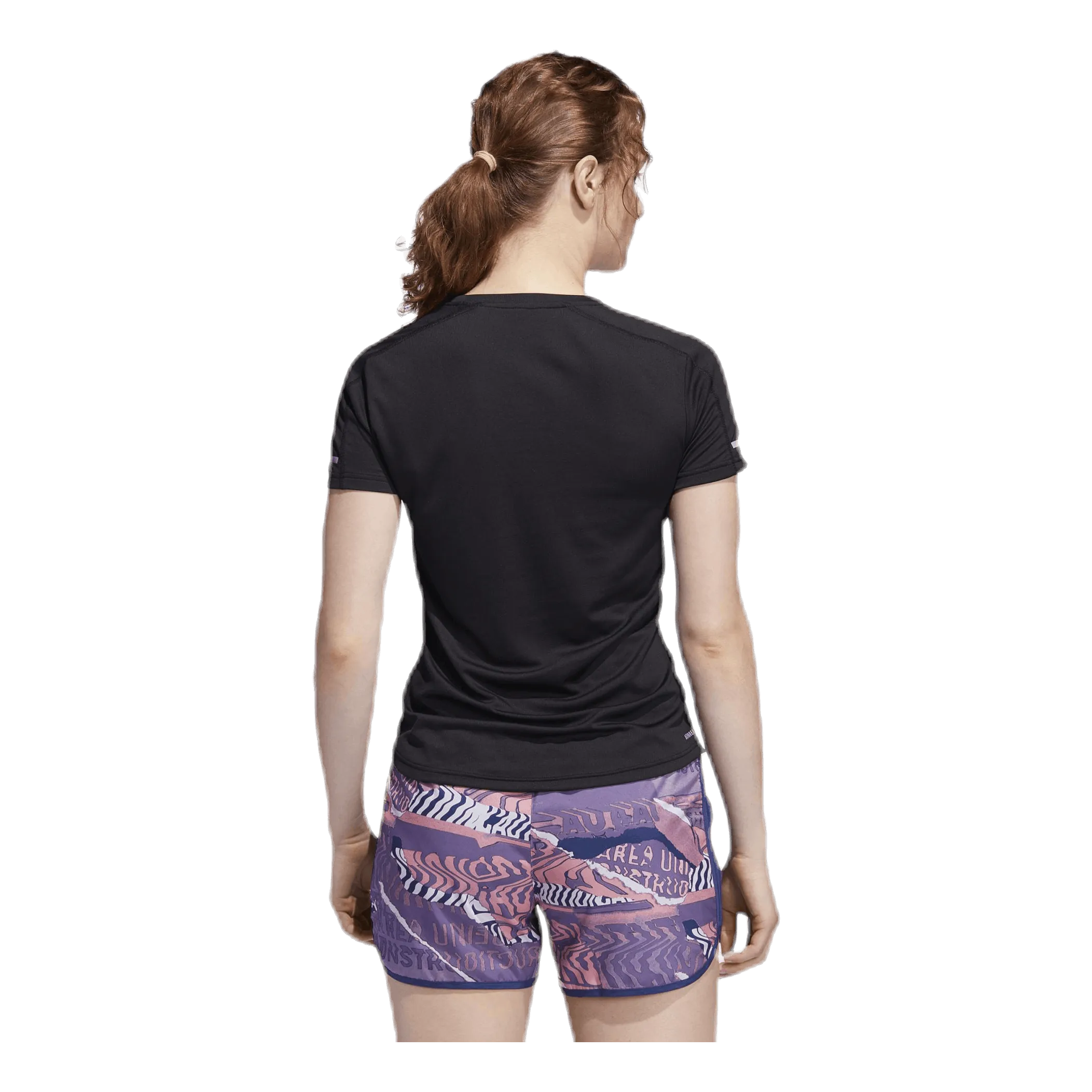 Adidas Adidas Run 3 Stripes Tee Women Black
