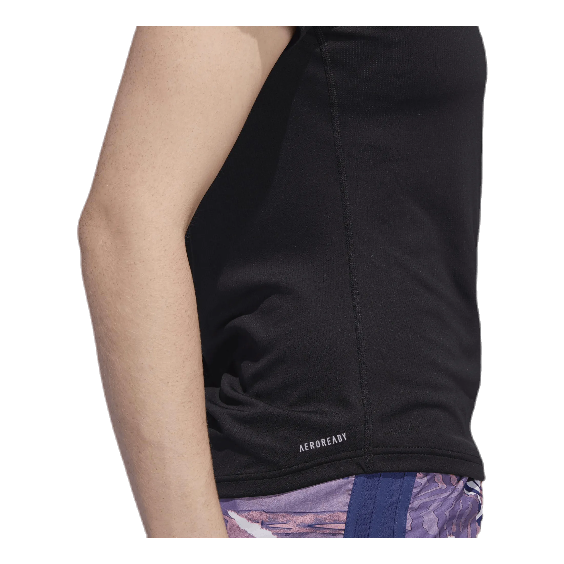 Adidas Adidas Run 3 Stripes Tee Women Black