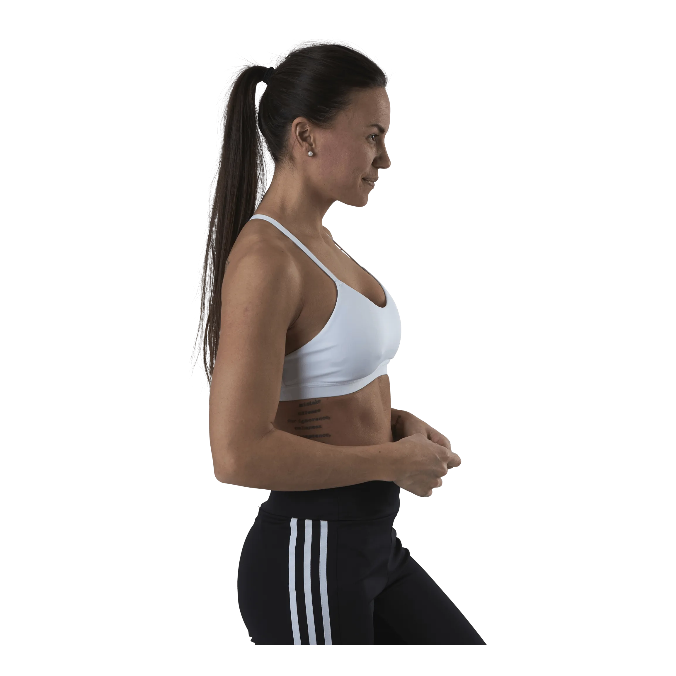 Adidas All Me Light Support Training Bra White / Black