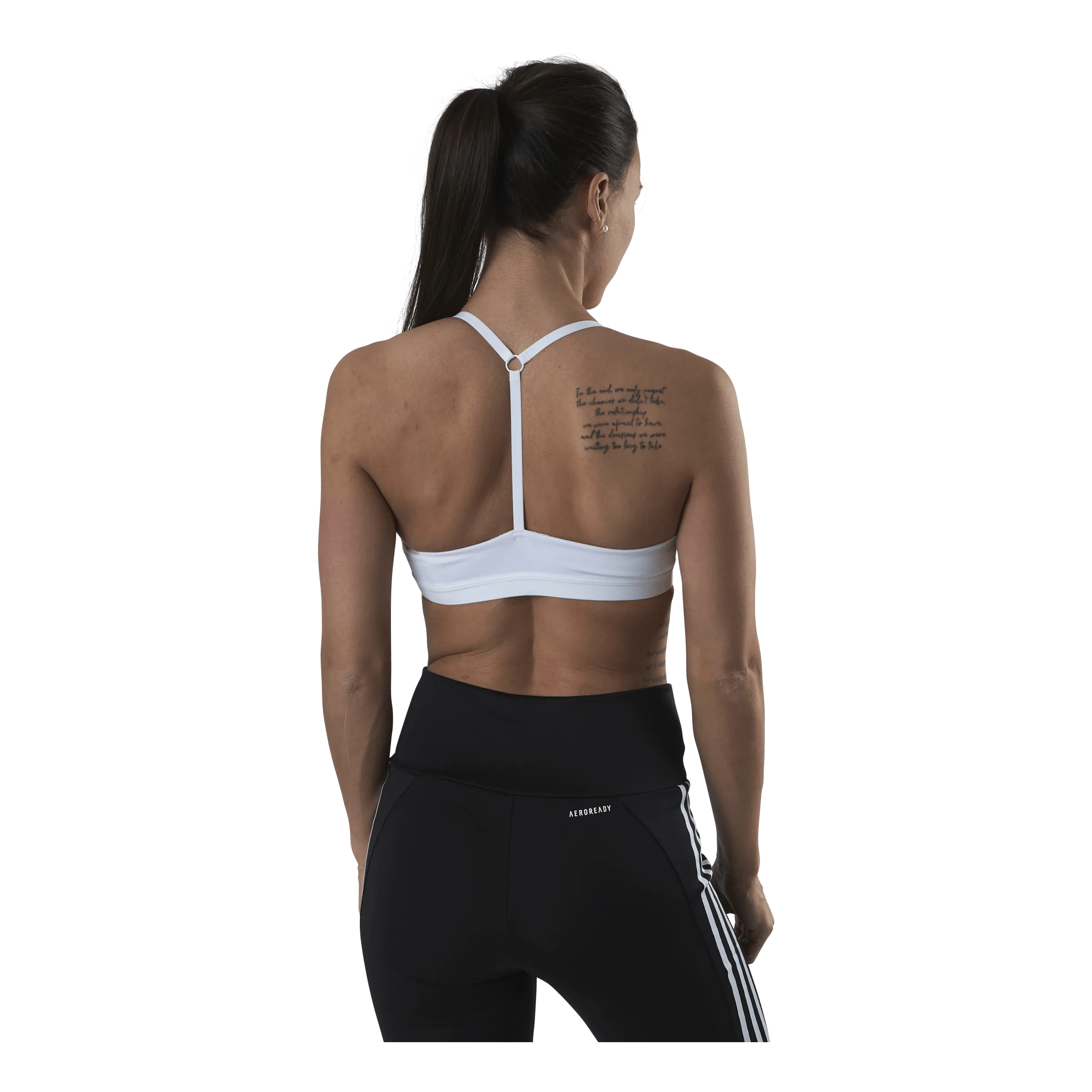 Adidas All Me Light Support Training Bra White / Black