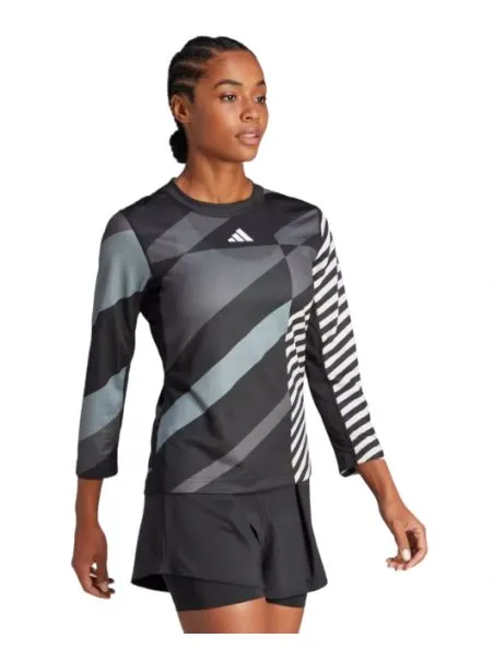 ADIDAS Camiseta Pro 3/4 Mujer Black