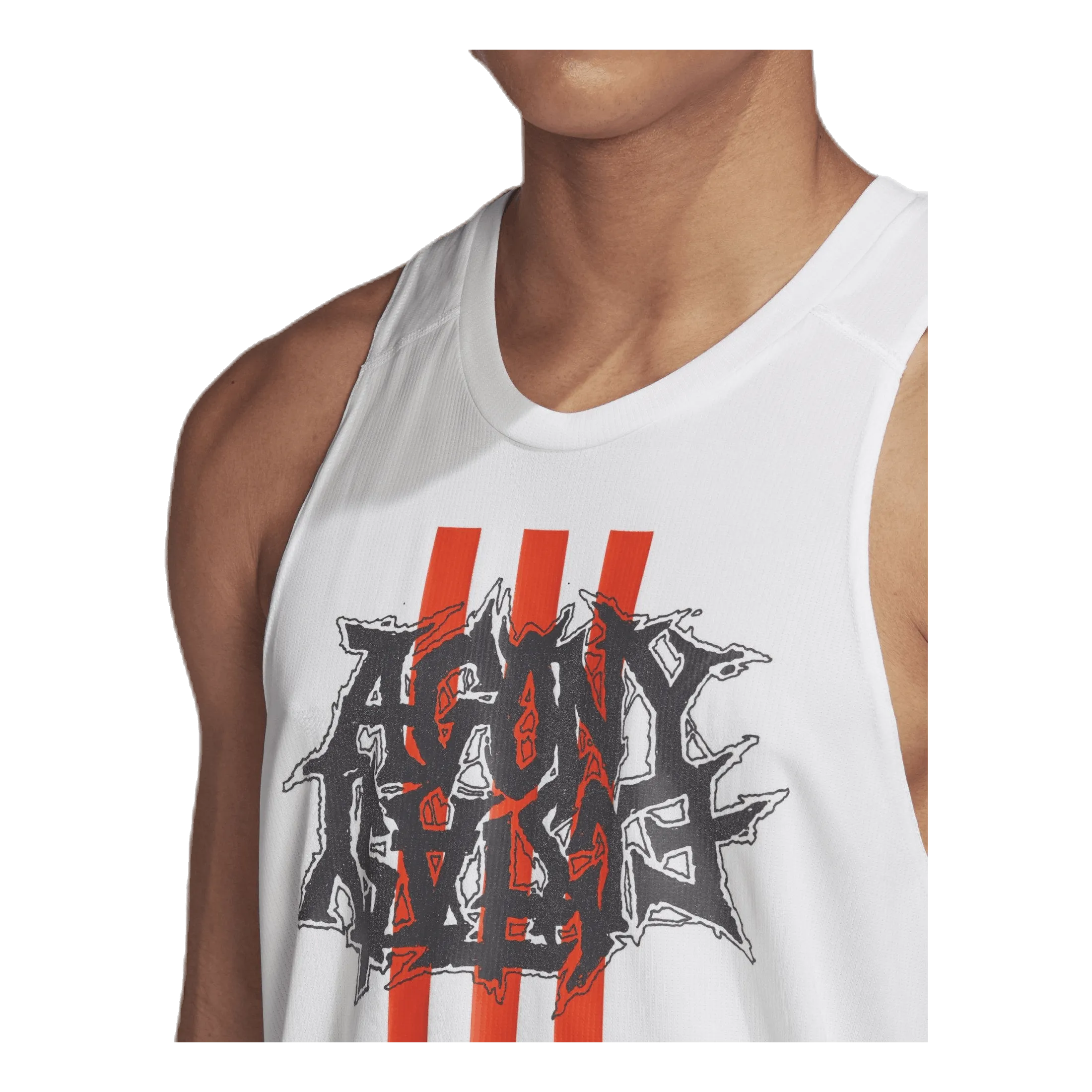 Adidas Fast GFX Singlet White