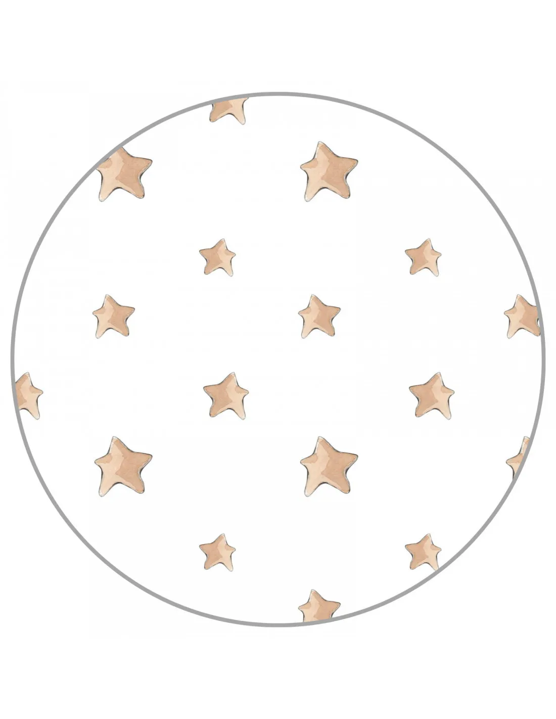Alfombra vinílica infantil Redonda Star de Sueños de cigüeña