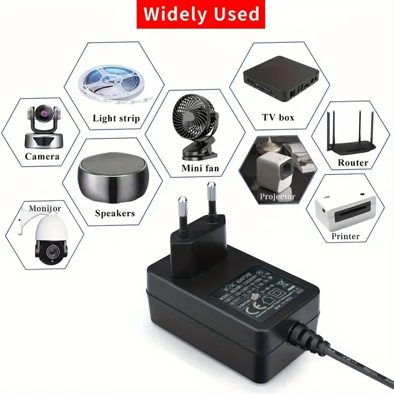 Alimentador 12V  Negro 1.5A