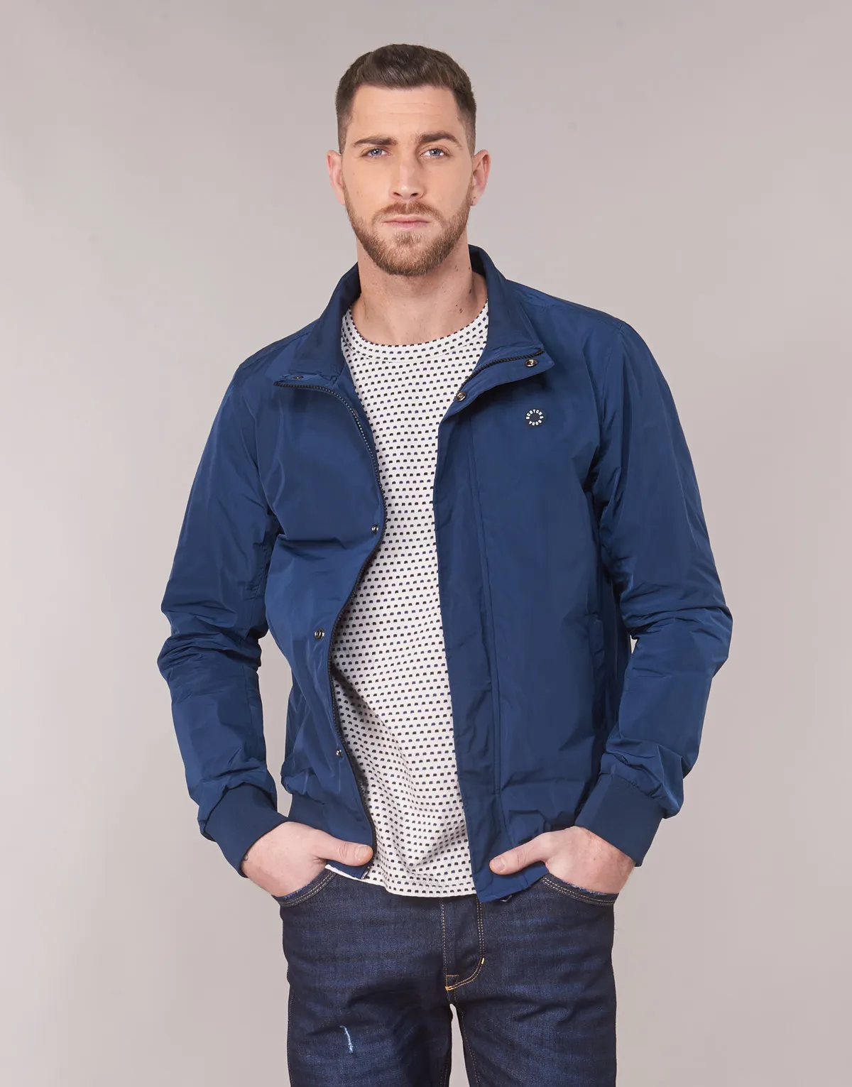 AMS BLAUW SIMPLE HARRINGTON JACKET