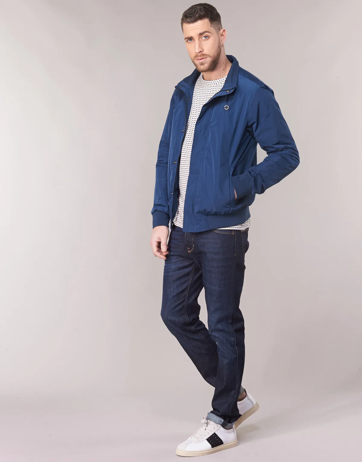 AMS BLAUW SIMPLE HARRINGTON JACKET
