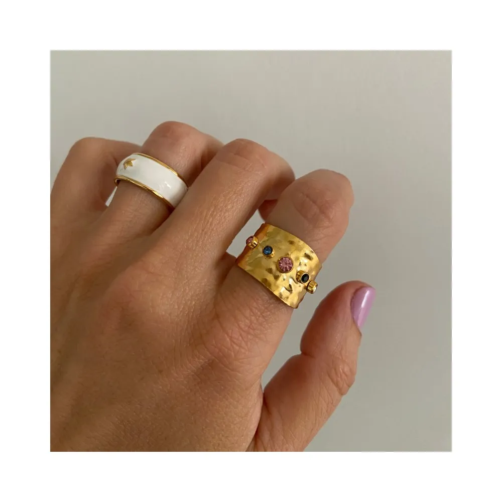 Anillo Borneo Blanco Oro