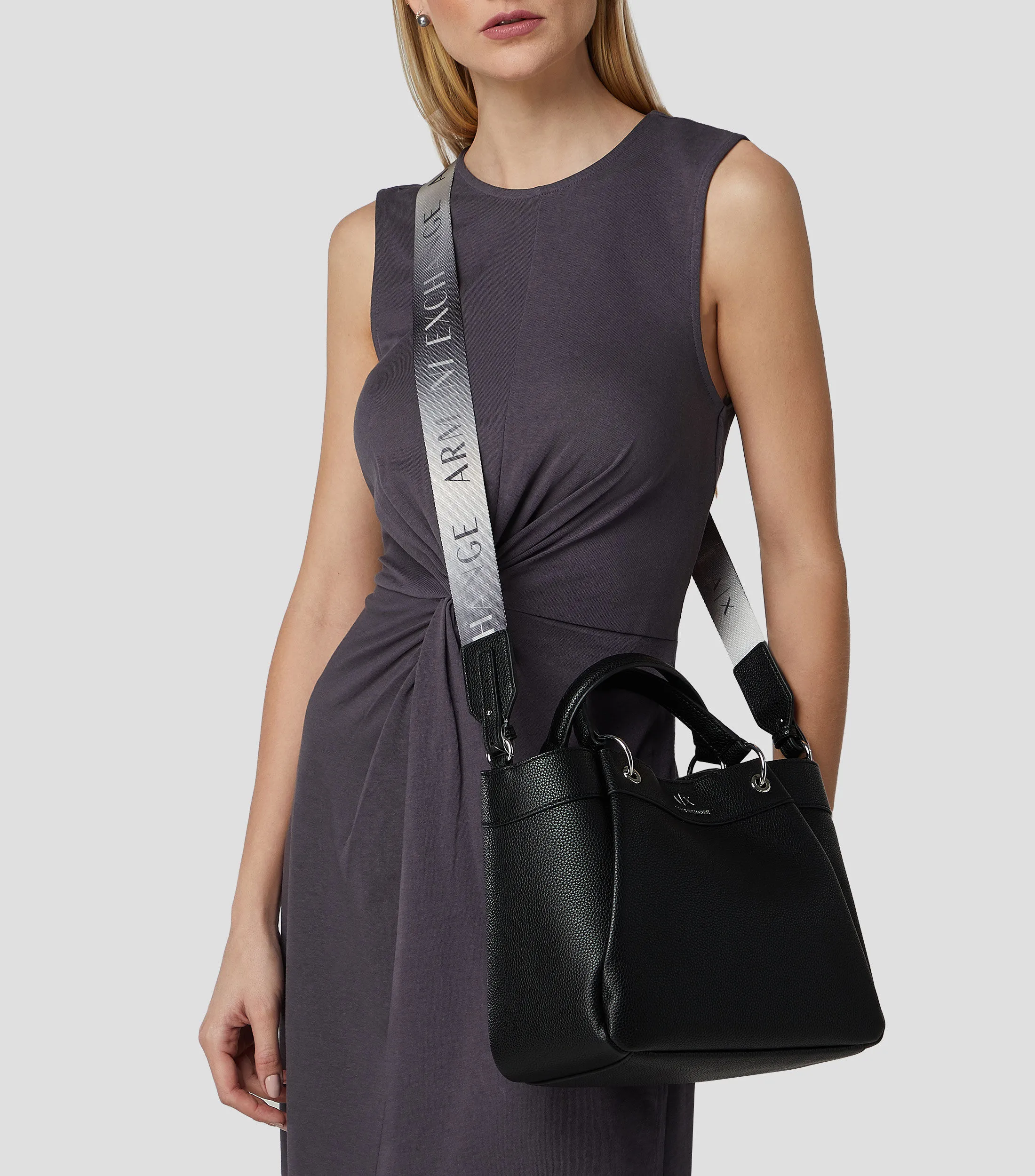 Armani Exchange Bolso Satchel con Logo Mujer