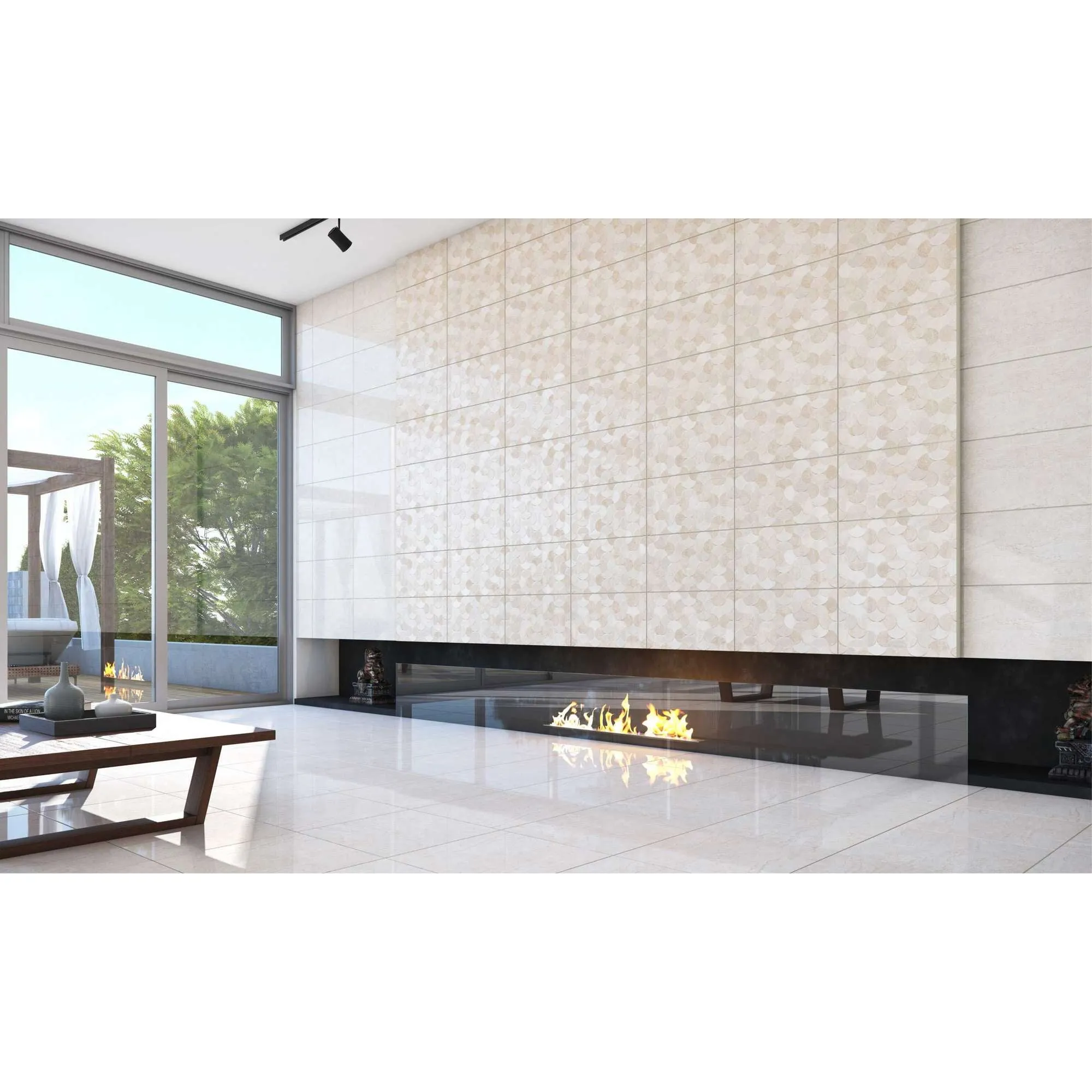 Azulejo para Pared 32x58cm modelo Selene Beige