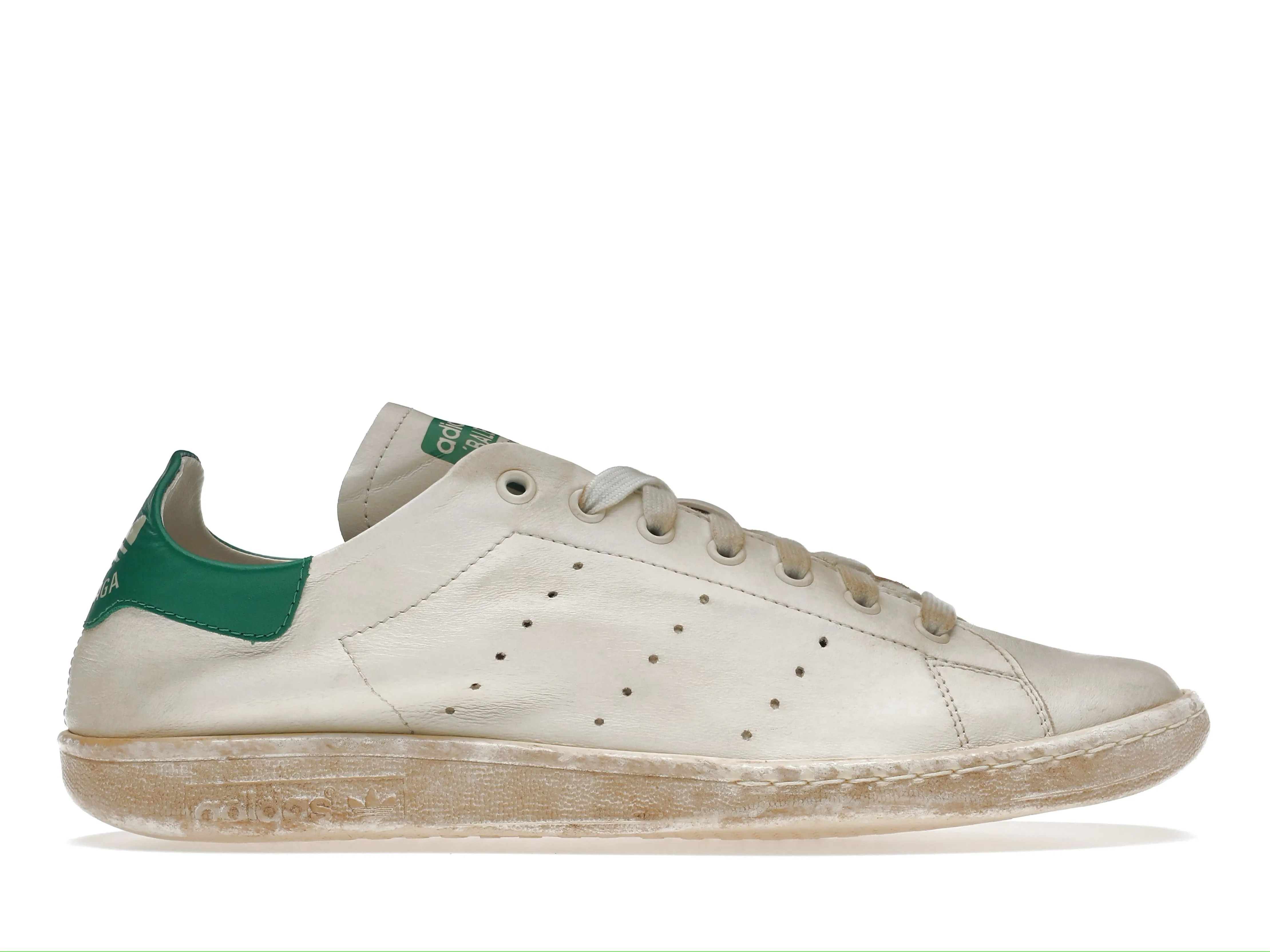 BALENCIAGA X ADIDAS STAN SMITH WORNOUT WHITE GREEN
