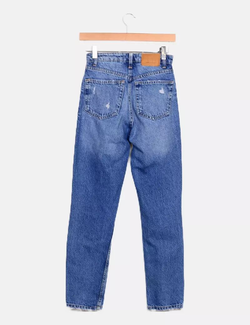 Bershka Pantalón denim básico