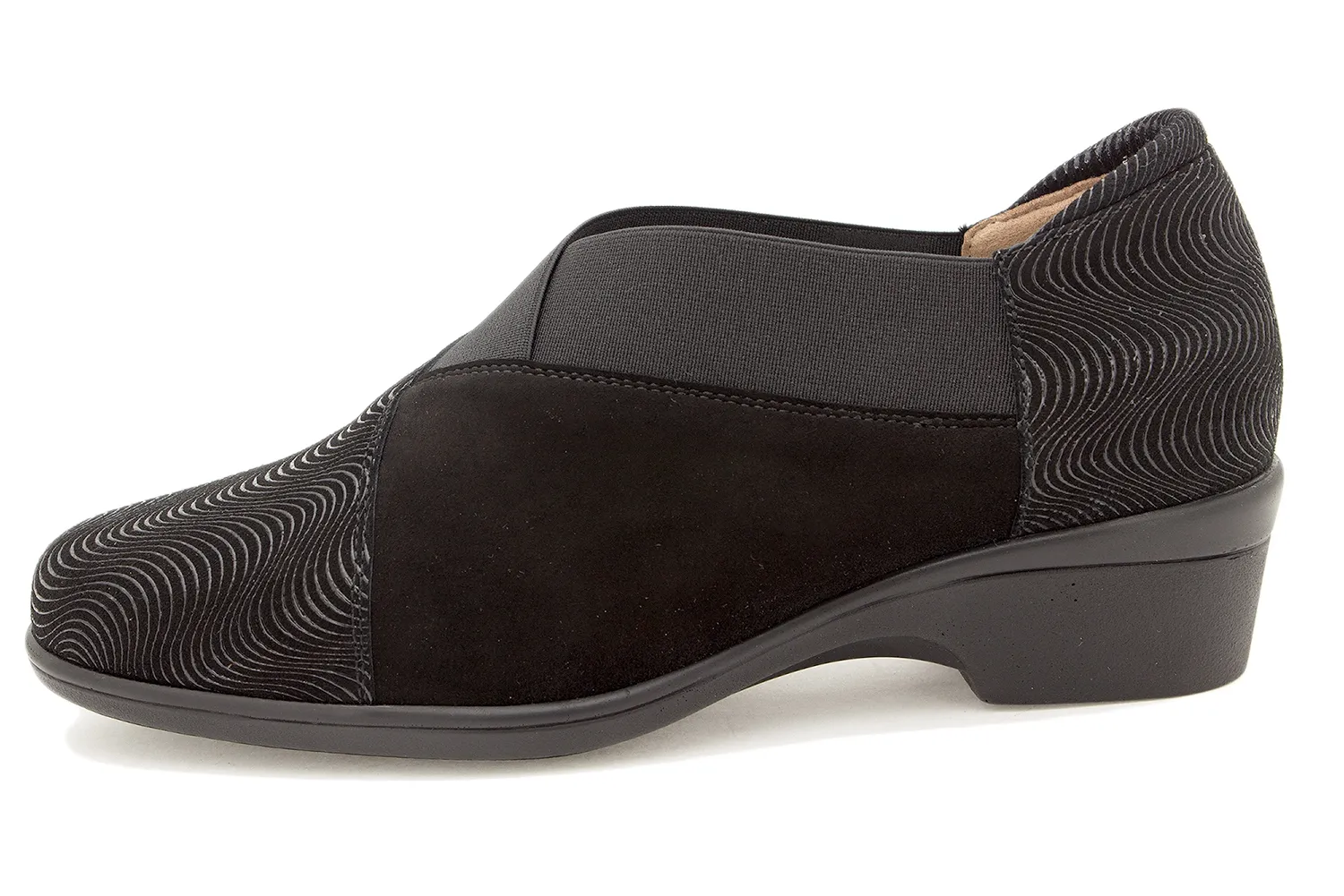 Black Leather Bootee shoe 225608