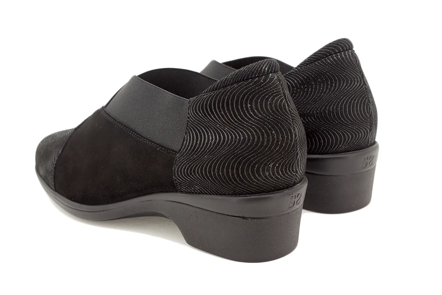Black Leather Bootee shoe 225608