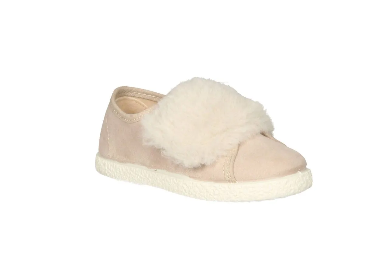 Blucher Beig Velcro Pelo