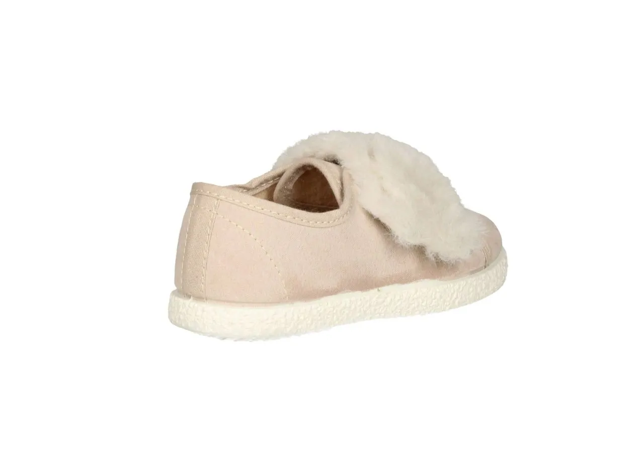 Blucher Beig Velcro Pelo