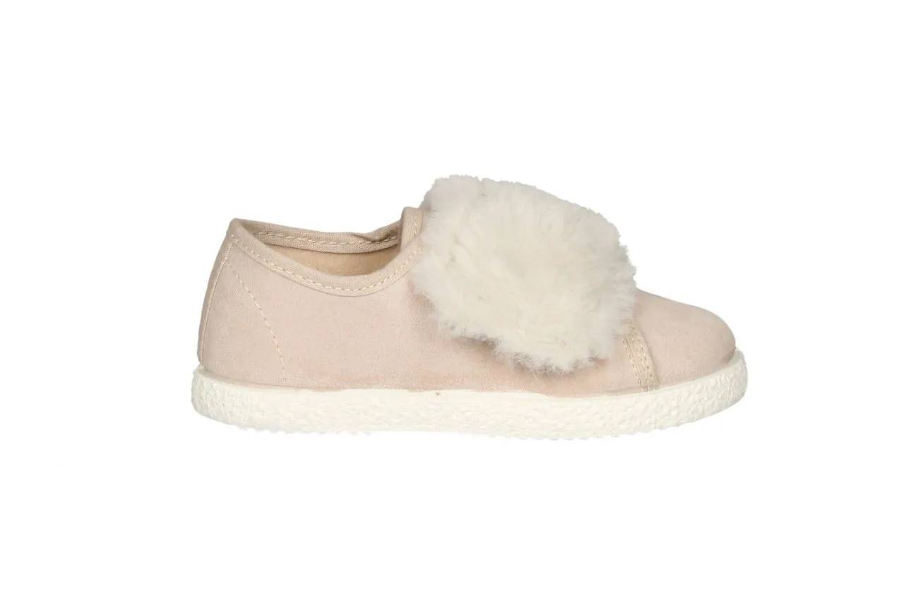 Blucher Beig Velcro Pelo