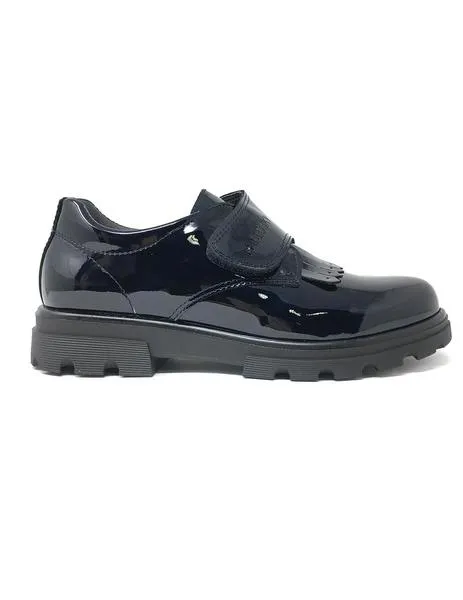 blucher charol azul velcro pablosky