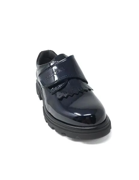 blucher charol azul velcro pablosky
