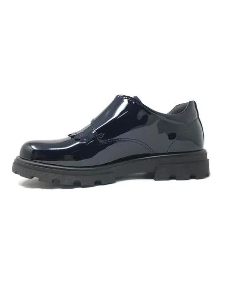 blucher charol azul velcro pablosky