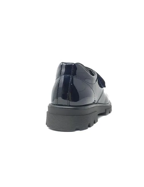blucher charol azul velcro pablosky
