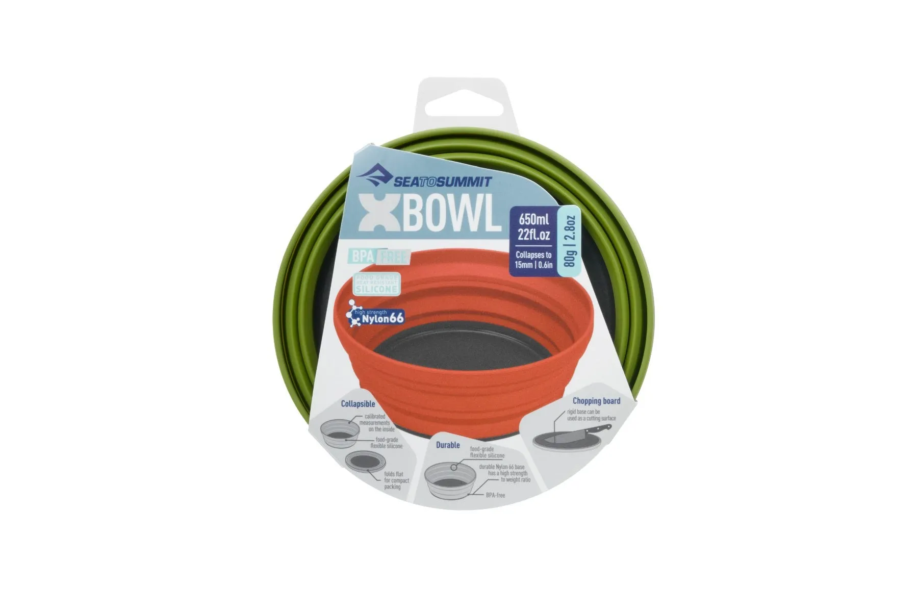 BOL PLEGABLE OUTDOOR SEA TO SUMMIT XBOWL OLIVE VERDE
