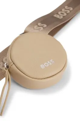 Bolso bandolera de piel sintética con bolsito extraíble