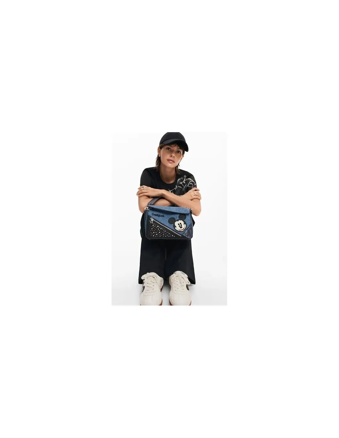 Bolso bandolera Mickey Denim Edge Phuket de Desigual
