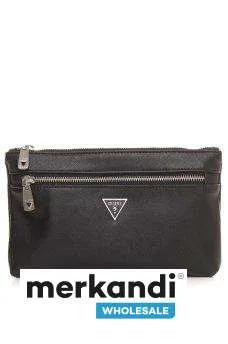 BOLSO DE HOMBRE GUESS NEGRO A PRECIO MAYORISTA  STOCK LIMITADO A 35,13 € SIN IVA FRENTE A 86 € IVA INCLUIDO