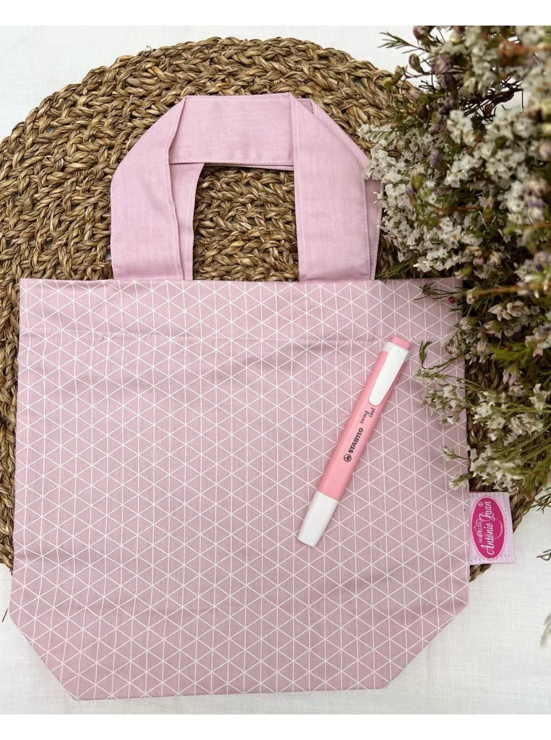 BOLSO ROSA  MUñECAS ANTONIO JUAN