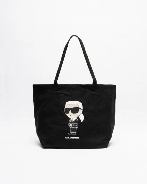 Bolso shopper Karl Lagerfeld K/Ikonik 2.0 Karl Canv Shopper Negro