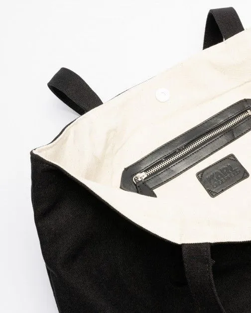 Bolso shopper Karl Lagerfeld K/Ikonik 2.0 Karl Canv Shopper Negro