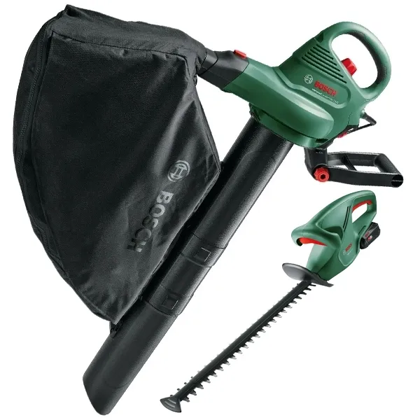 BOSCH  UNIVERSALHEDGECUT 18V55  CORTADORA DE SETO CON 1 BATERíA, LIION, 18 V, 2.5 AH, 55 CM + BOSCH  UNIVERSALGARDENTIDY 23