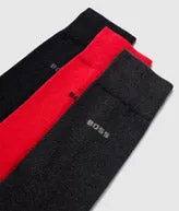 Boss 3P RS Uni CC Juego de 3 calcetines de algodón para hombre en multicolor