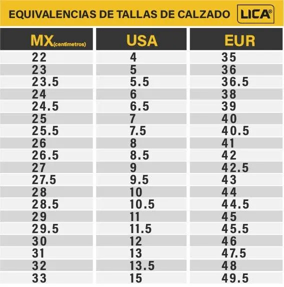 Bota de seguridad mod. 105PLUS  marca LICA