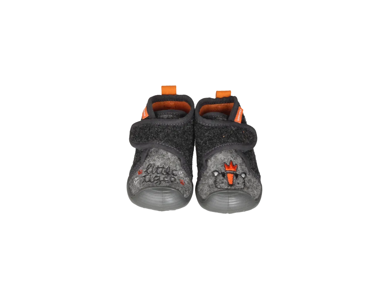 Bota Velcro Gris Fieltro Little Tiger