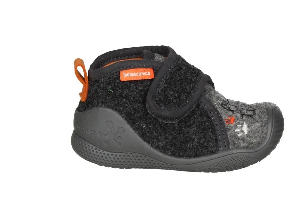 Bota Velcro Gris Fieltro Little Tiger