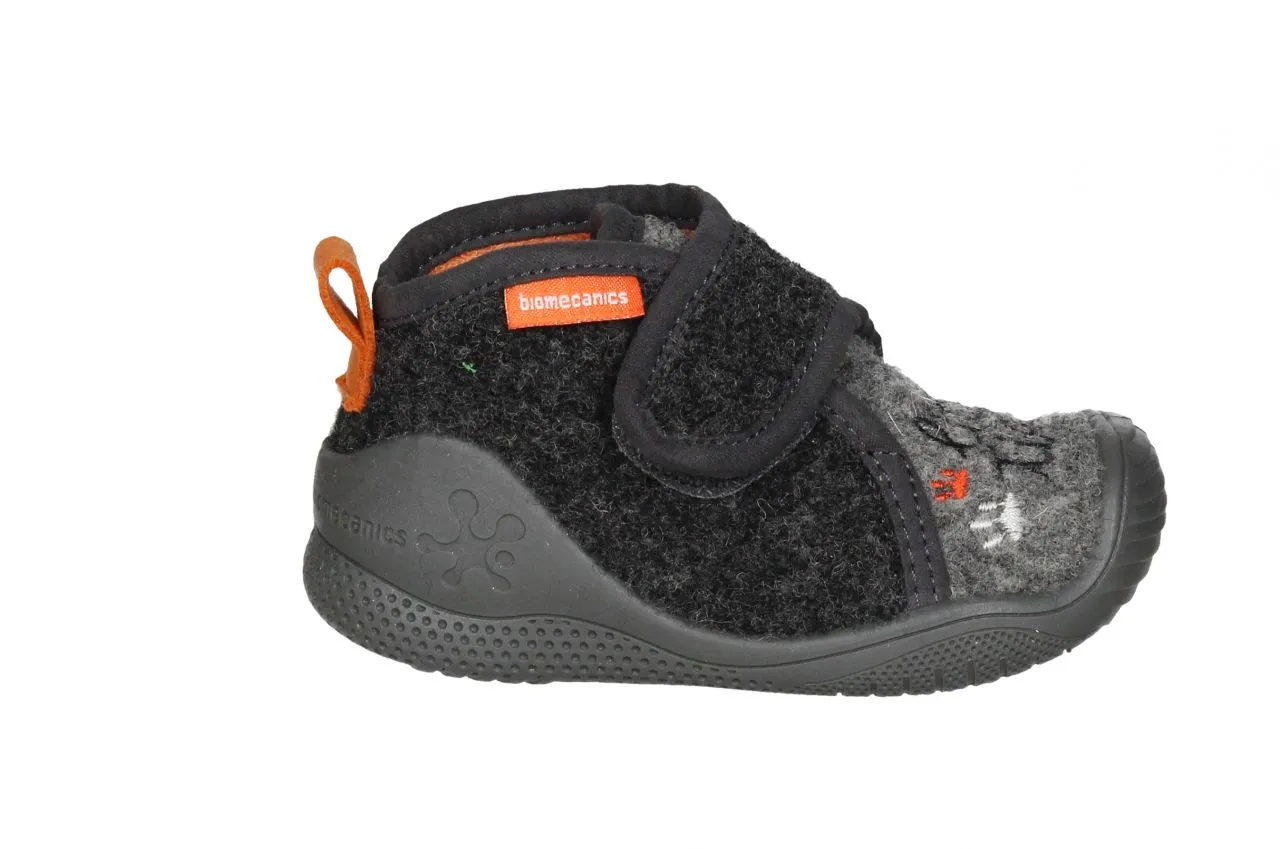 Bota Velcro Gris Fieltro Little Tiger