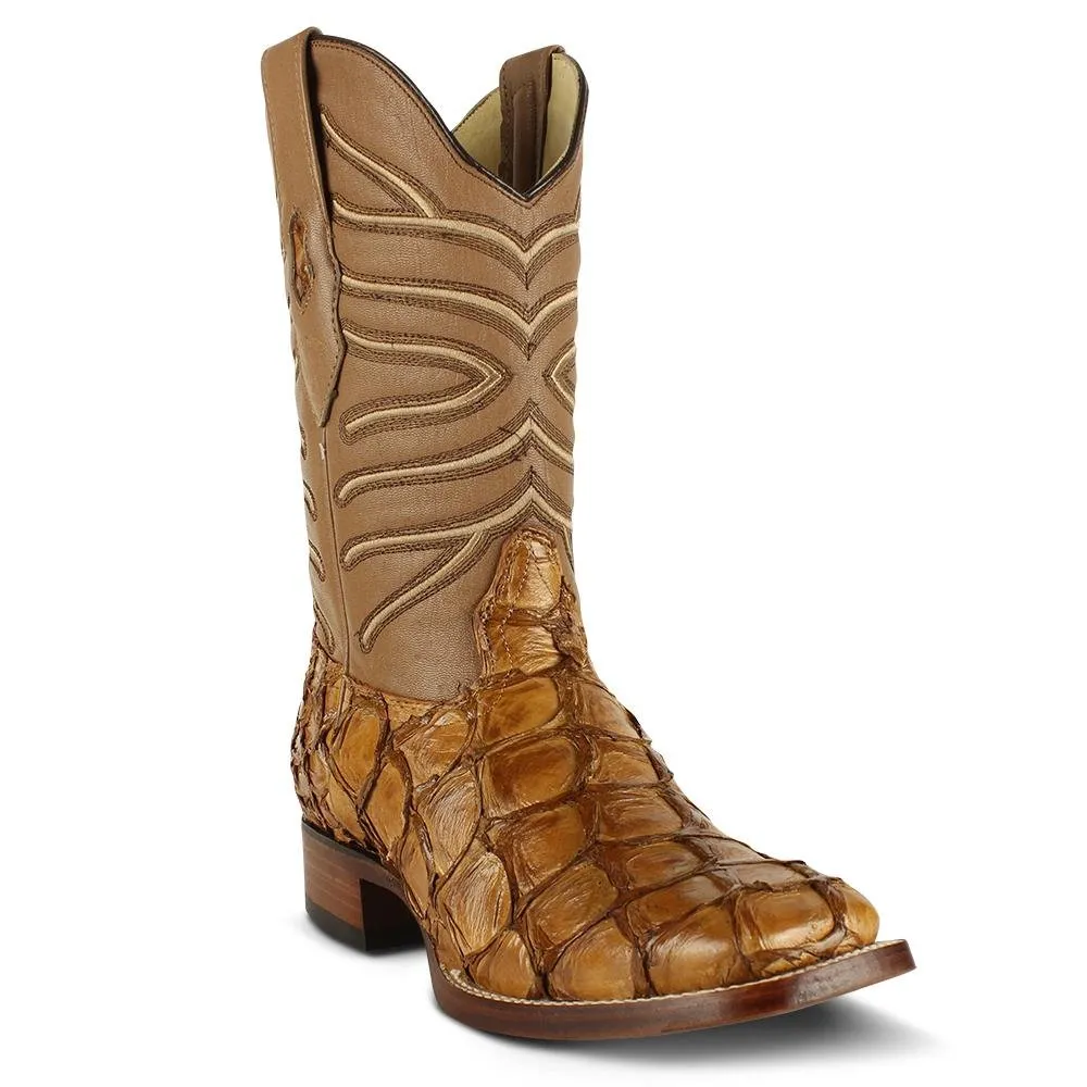 BOTAS DE PESCADO PIRARUCU ORIGINAL EN HORMA RODEO CUADRADA LAB8221011