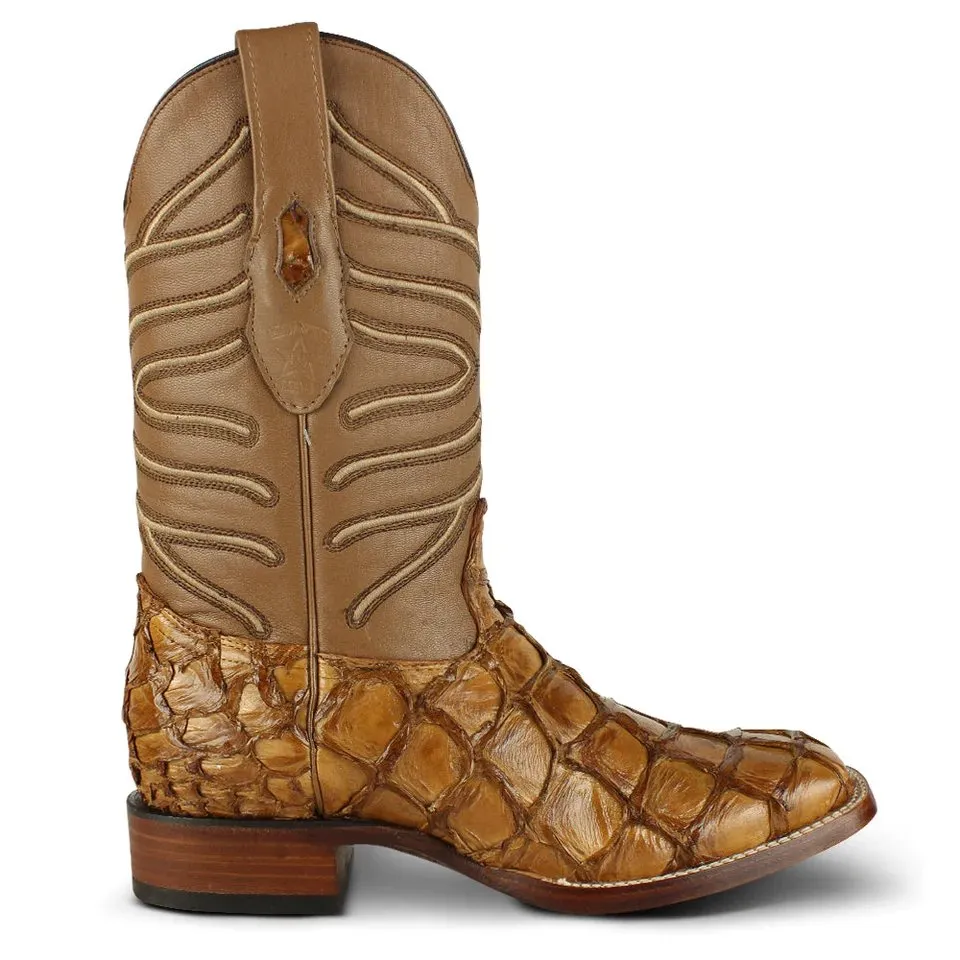 BOTAS DE PESCADO PIRARUCU ORIGINAL EN HORMA RODEO CUADRADA LAB8221011