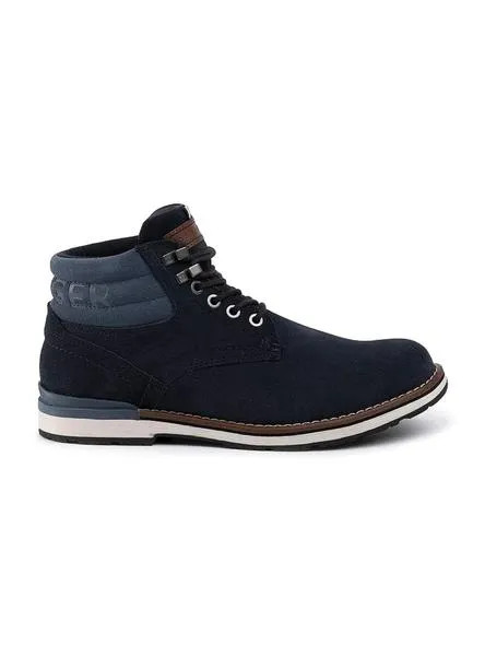 botas tommy hilfiger outdoor suede azul hombre